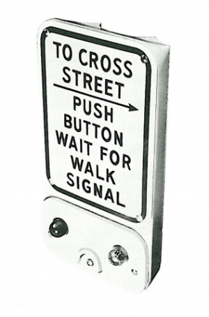 Econolite large button with lights and 9x12 inch sign.png
